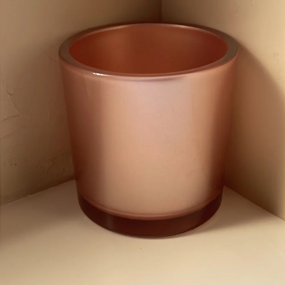 Dusty Rose Glass Vase